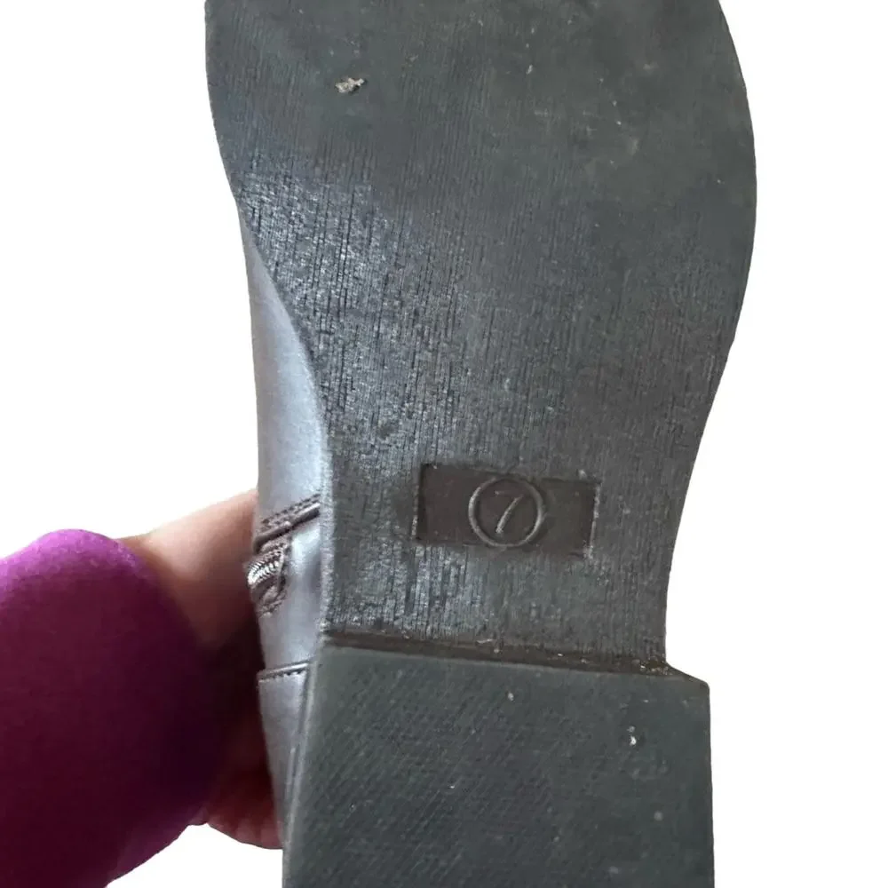 Miatoo size 7 knee high brown riding  boots EUC